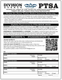 Division Ave. PTSA Membership Application